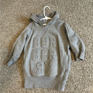 Girl Burberry long sweatshirt, girl size 3Y